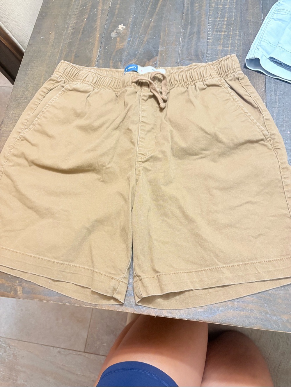 Old Navy Khaki Drawstring Cotton Shorts